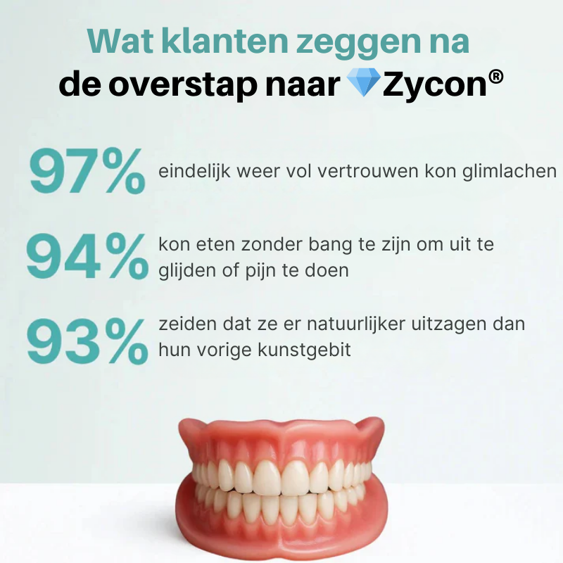 Zycon® medische volledige kunstgebit met sterke zuigkracht