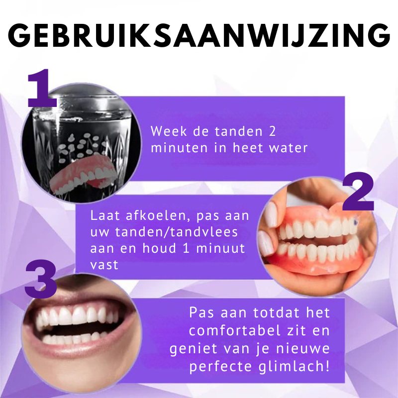 Zycon® Set van siliconen kunstgebitten