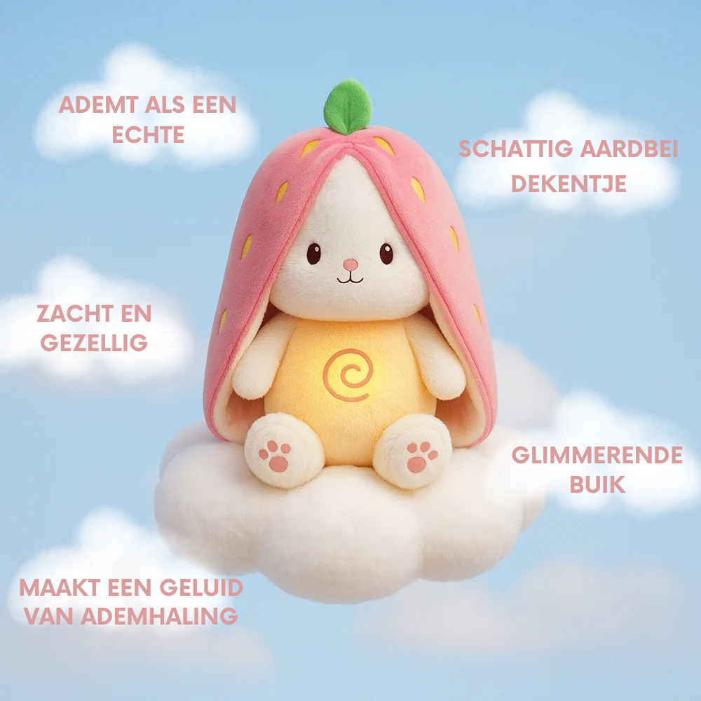 Bunny - Ademende aardbeienbeer