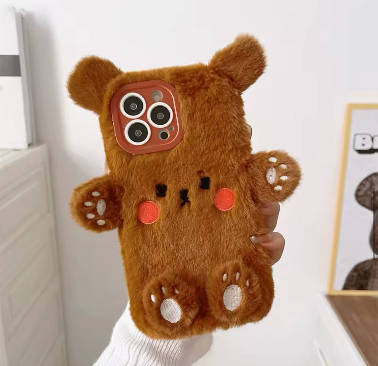 🐻❄️ Pluche telefoonhoesje 🧸
