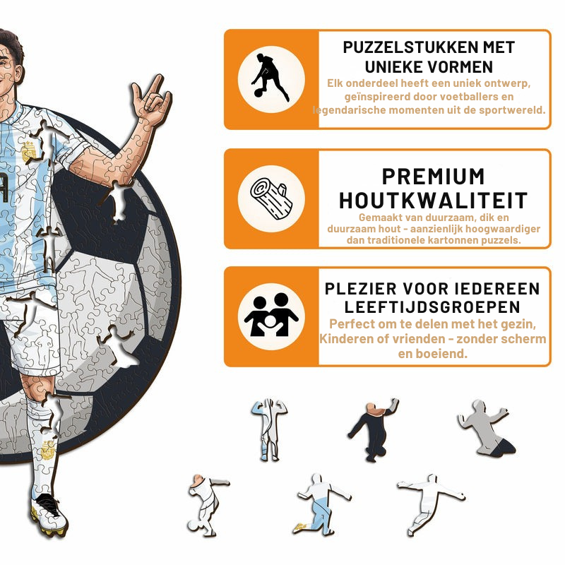 Julian Alvarez - Houten puzzel