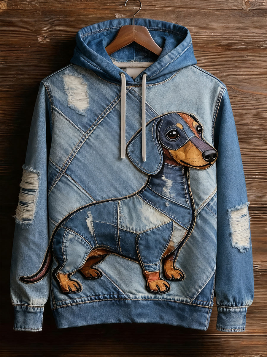 Unisex retro dierenprint comfortabel casual sweatshirt