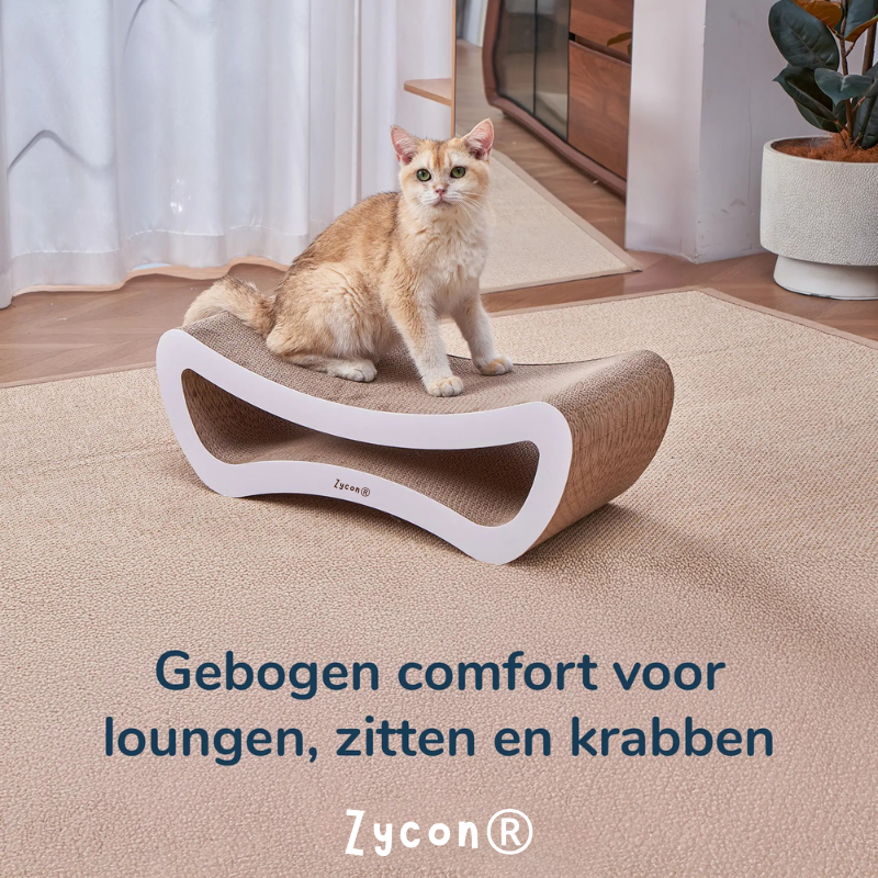 Zycon® | Luxe krabbank Leo Medium – Krabkarton en krabmeubels Light