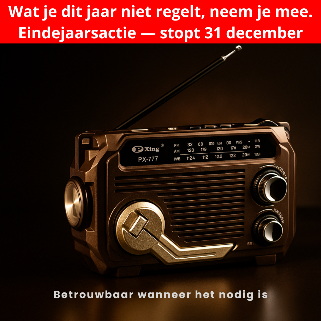 Altijd voorbereid met de Zycon® 3-in-1 Noodradio: opladen, radio en zaklamp in één