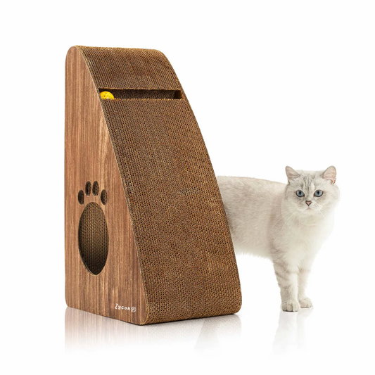 Zycon® | Luxe krabbank Zoey XL – Driehoekig model krabkarton donker