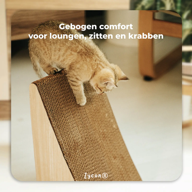 Zycon® | Luxe krasbank Tux Small – Driehoekig model Kraskarton Licht