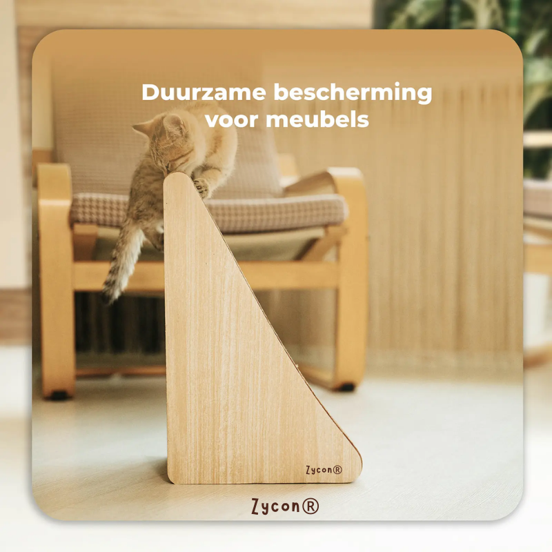 Zycon® | Luxe krasbank Tux Small – Driehoekig model Kraskarton Licht