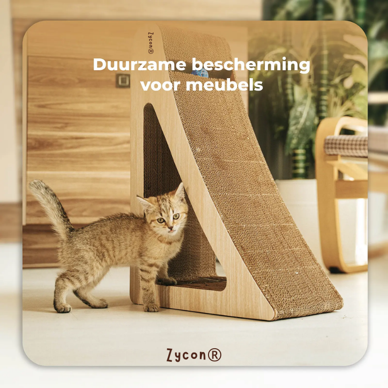Zycon® | Luxe krasbank Ivy Large – Driehoekig model Kraskarton Licht