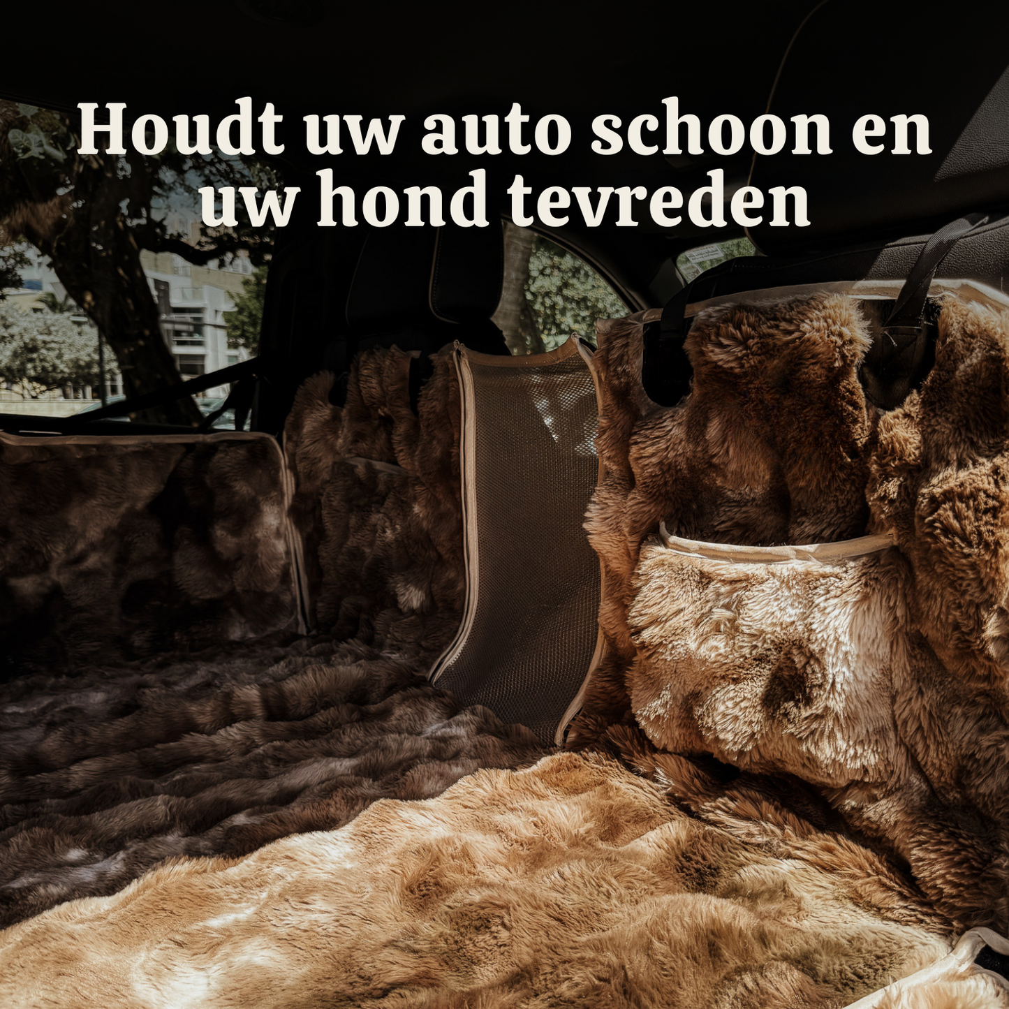 Luxe volledige achterbankbeschermer + gratis kalmerende deken