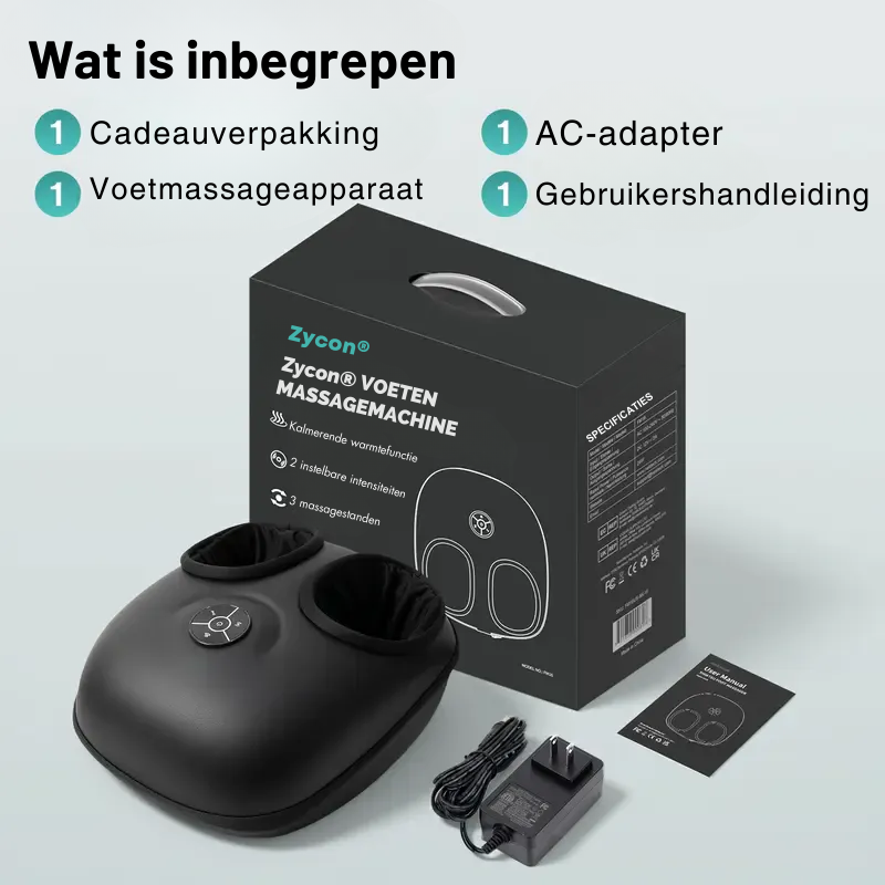 Zycon® Verwarmde voetmassageapparaat