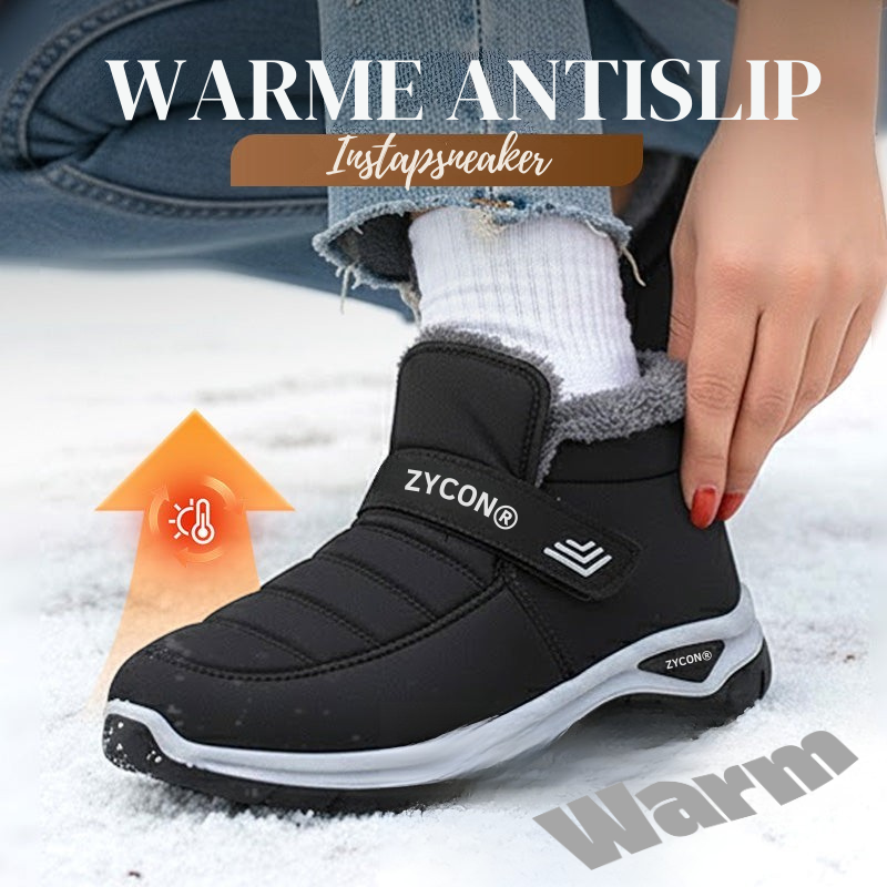 Antislip, warme wintersneakers om in te stappen