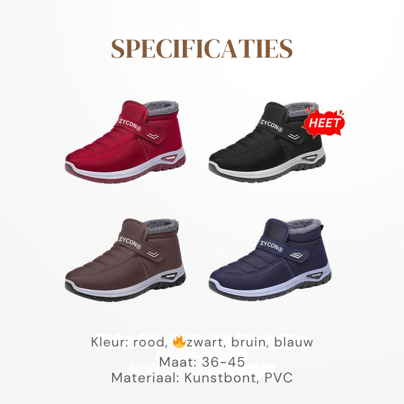 Antislip, warme wintersneakers om in te stappen