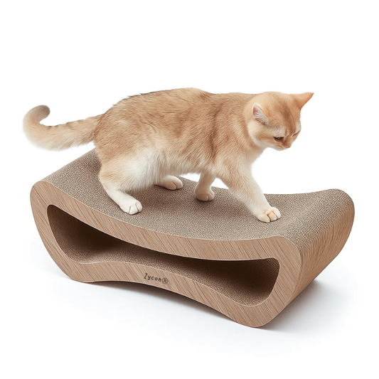 Zycon® | Luxe krabbank Leo Medium – Krabkarton en krabmeubels hout