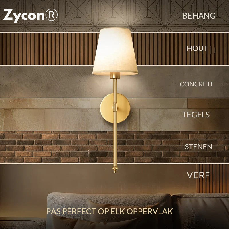 DRAADLOZE WANDLAMPEN (SET VAN 2)