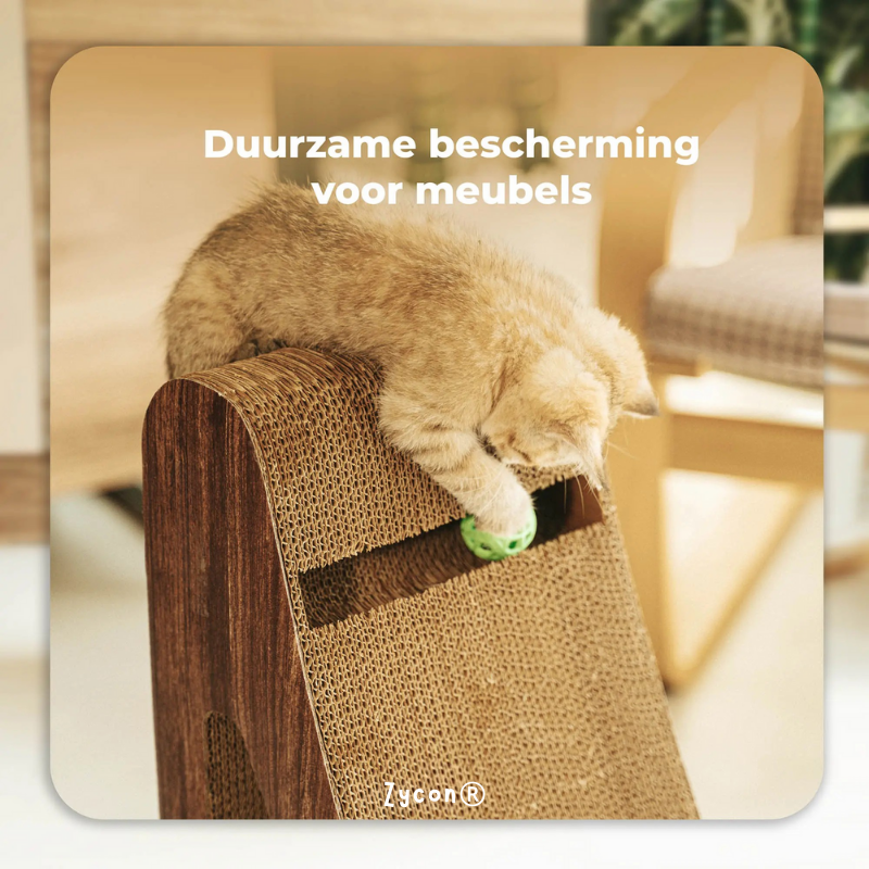 Zycon® | Luxe krasbank Ivy Large – Driehoekig model Kraskarton Donker