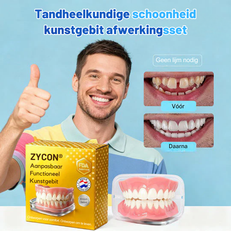 Zycon® medische volledige kunstgebit met sterke zuigkracht