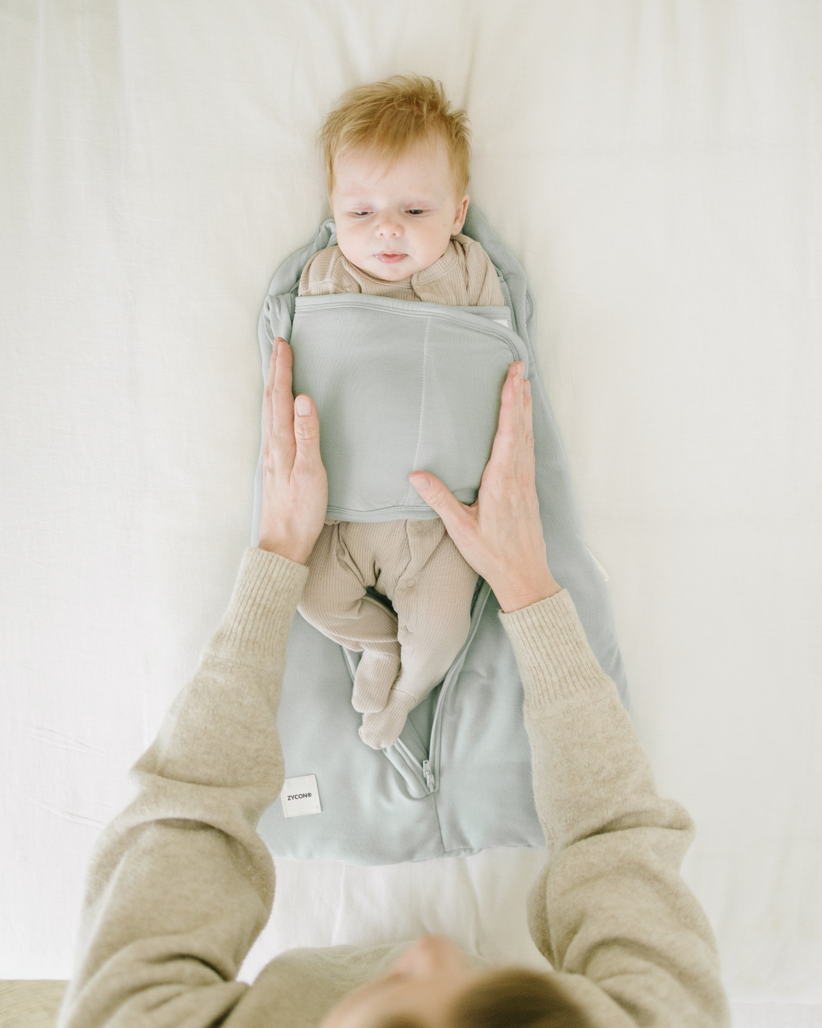 2-in-1 Bamboe Inbakerslaapzak voor Baby‘s (0-6 maanden)