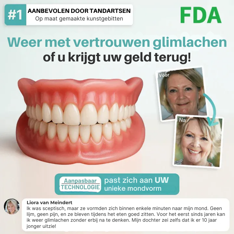 Zycon® medische volledige kunstgebit met sterke zuigkracht