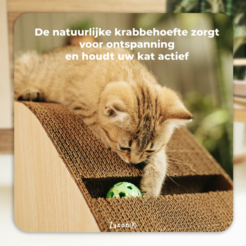 Zycon® | Luxe krabbank Zoey XL – Driehoekig model Krabkarton Licht