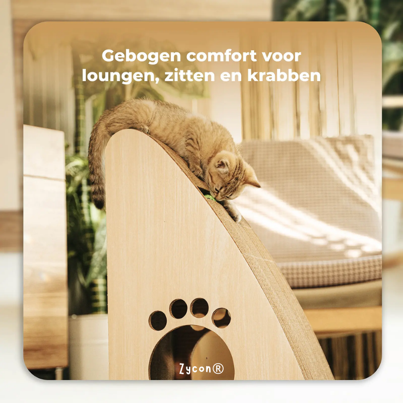 Zycon® | Luxe krabbank Zoey XL – Driehoekig model Krabkarton Licht