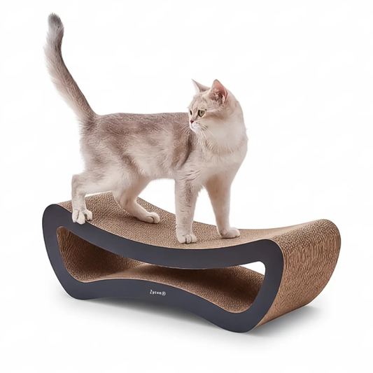 Zycon® | Luxe krabbank Leo Medium – Krabkarton en krabmeubels donker