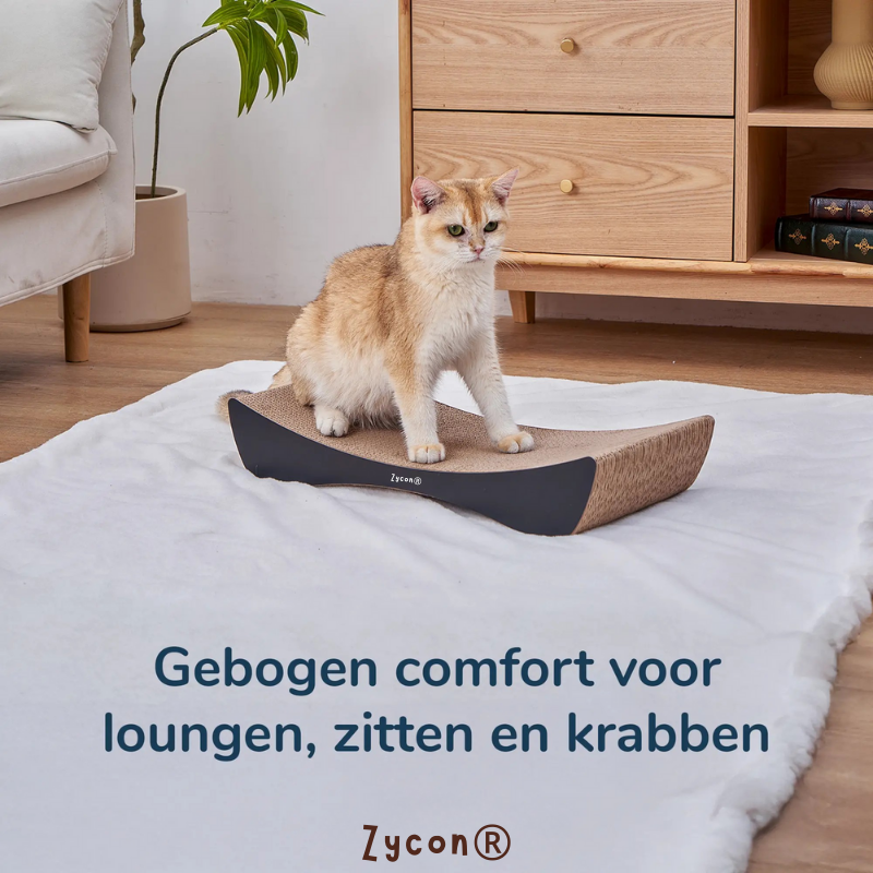 Zycon® Luxe krabbank Mia Small – Krabkarton en krabmeubels donker