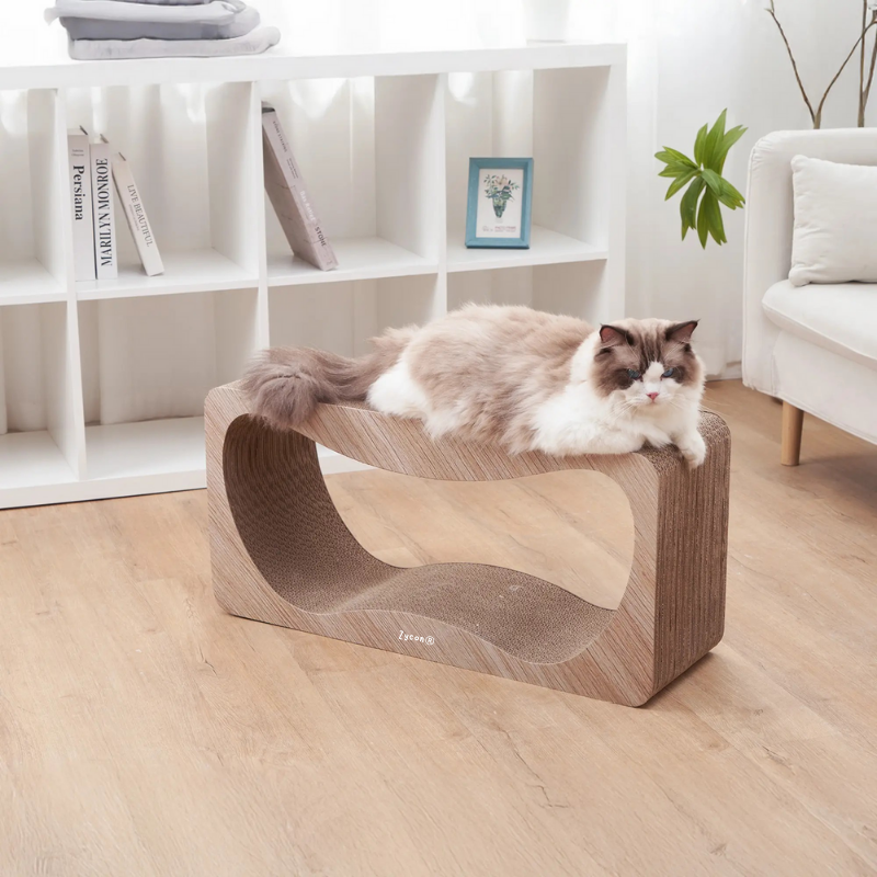 Zycon® | Luxe krabbank Luna XL – Krabkarton en krabmeubels van hout