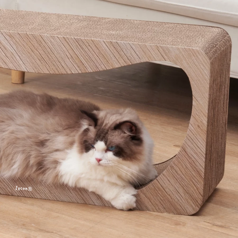 Zycon® | Luxe krabbank Luna XL – Krabkarton en krabmeubels van hout