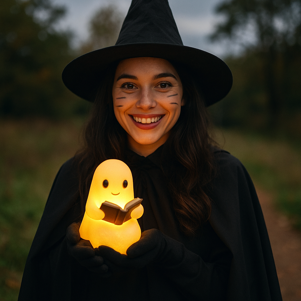 Een kleine geest die warmte en licht verspreidt