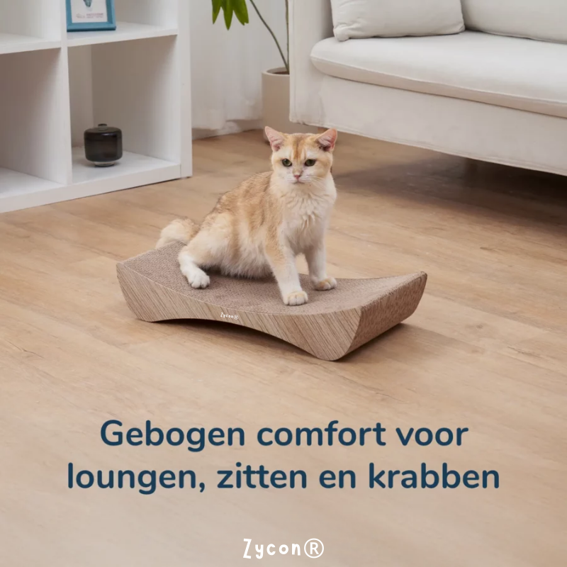 Zycon® | Luxe krabbank Mia Small – Krabkarton en krabmeubels hout