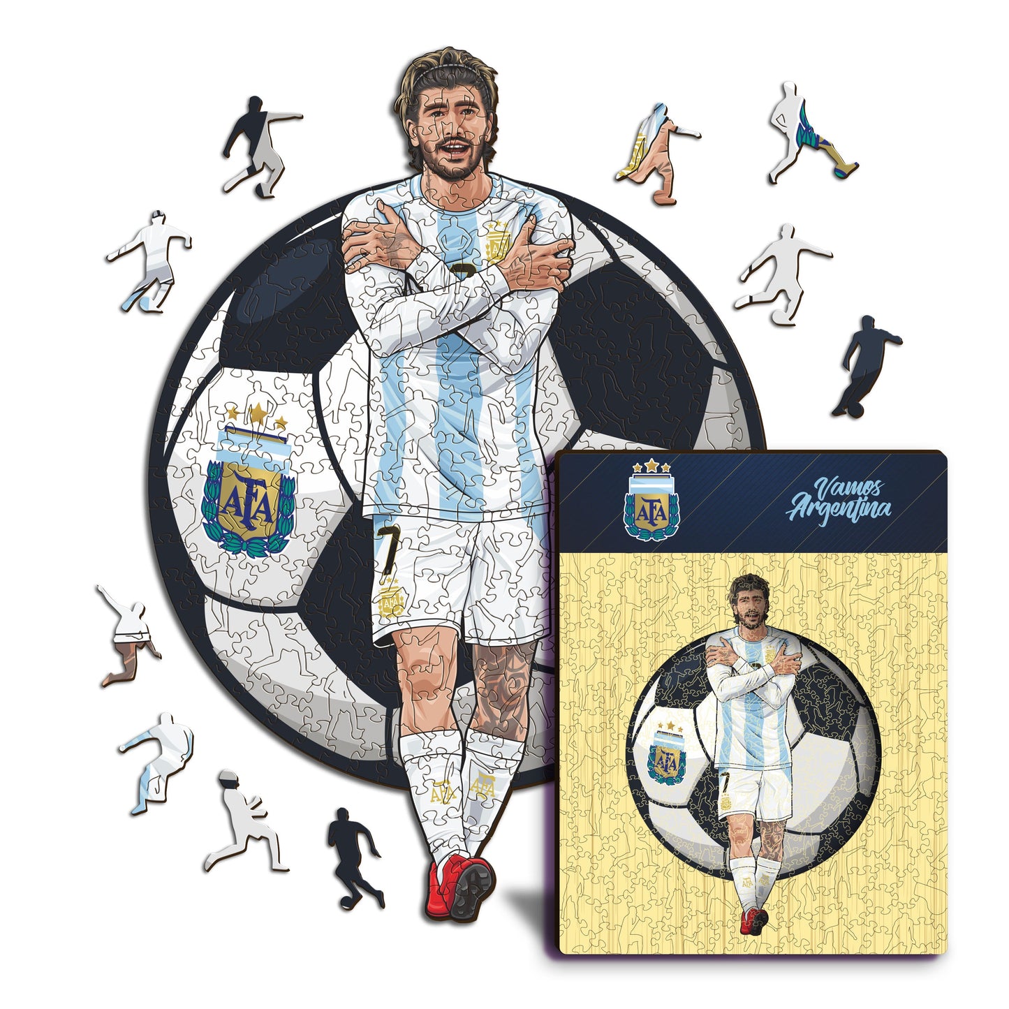 Rodrigo de Paul - Houten puzzel