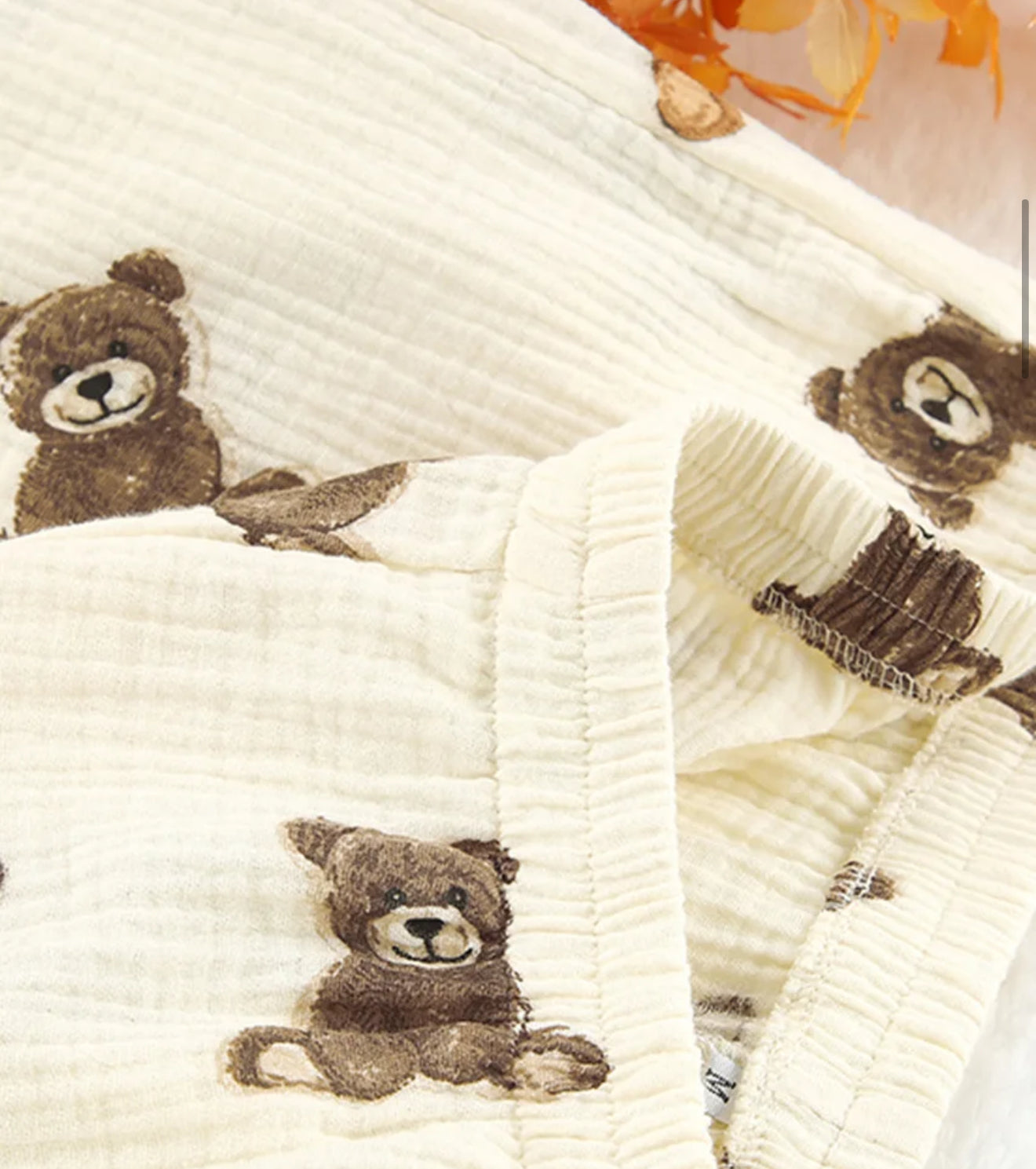 Schattige Teddybeer Pyjama – 2-delige One Size Loungewear Set