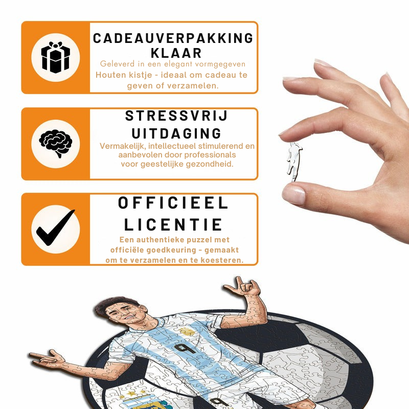 Julian Alvarez - Houten puzzel