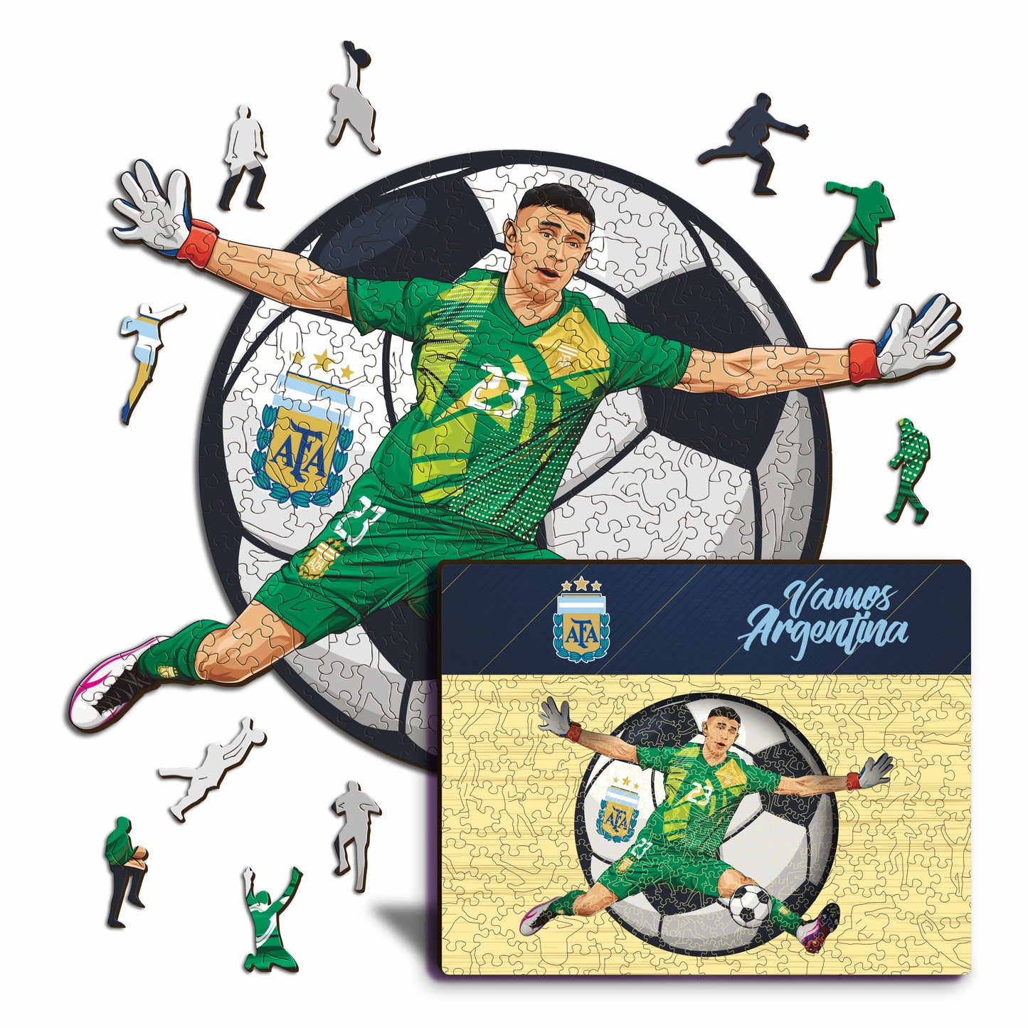 Dibu Martinez - Houten puzzel