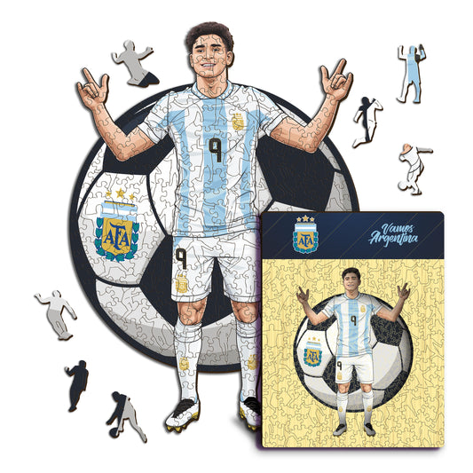 Julian Alvarez - Houten puzzel