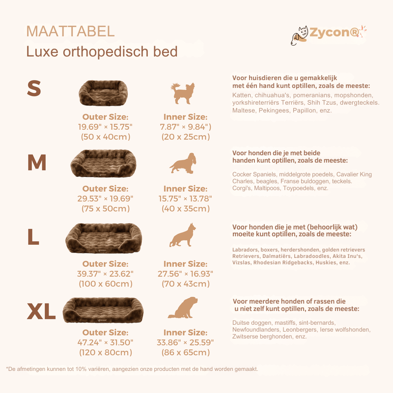 Luxe orthopedisch bed