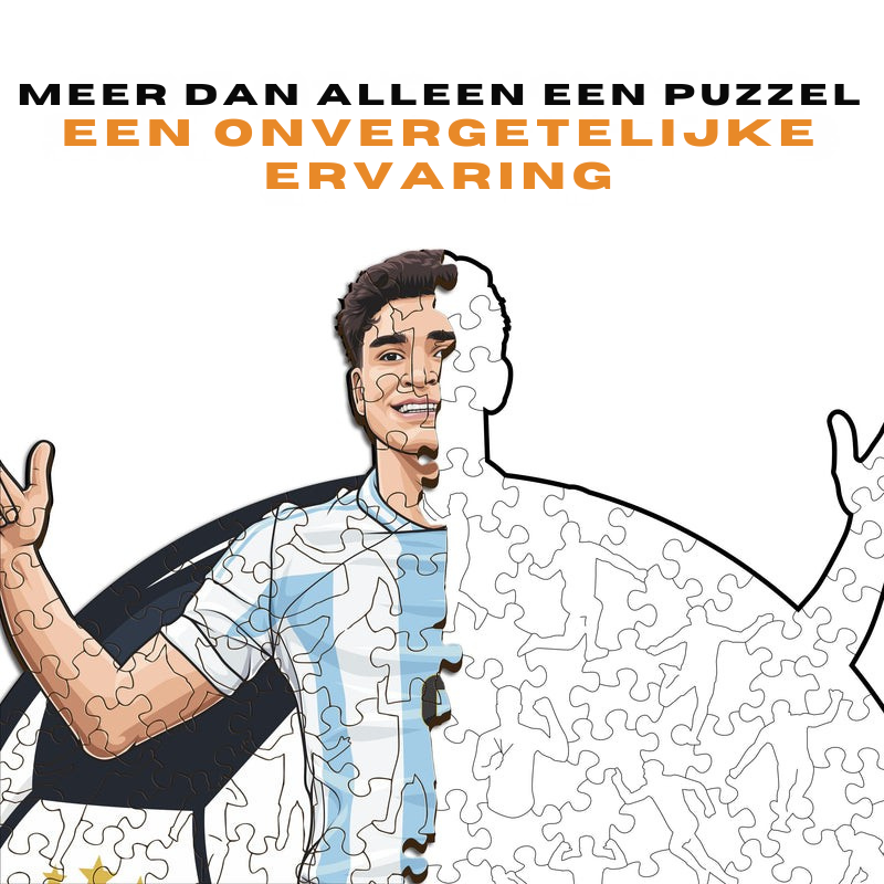 Julian Alvarez - Houten puzzel