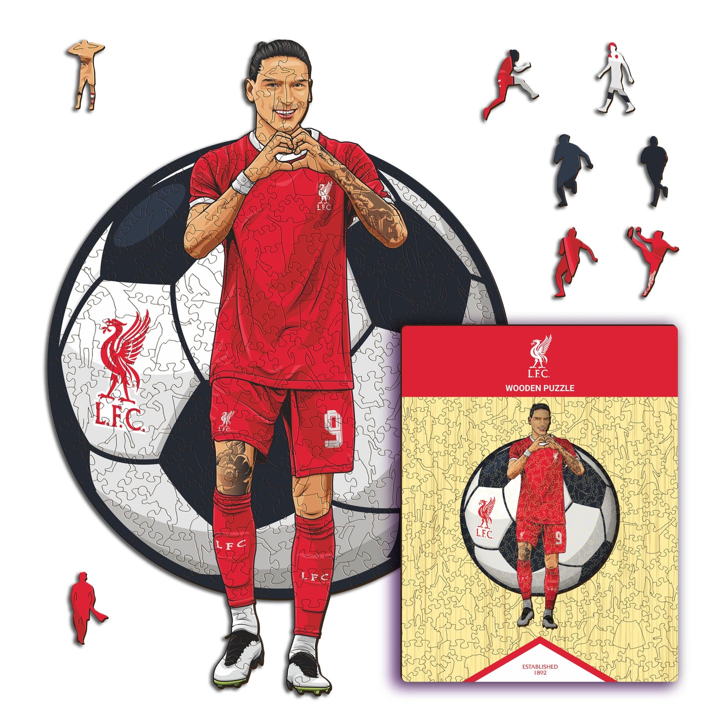 Darwin Nuñez - Houten puzzel