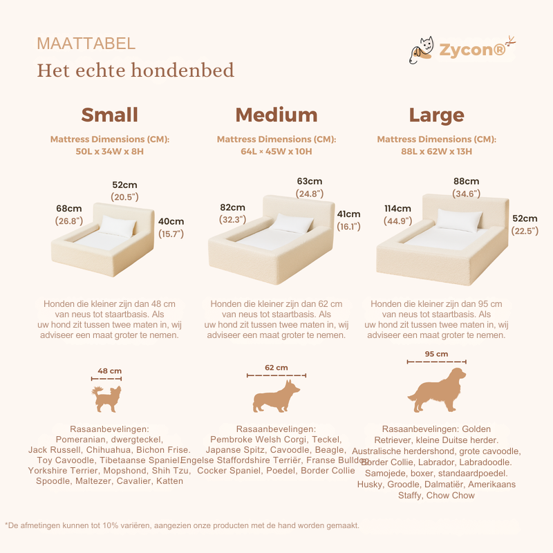 ECHT orthopedisch hondenbed