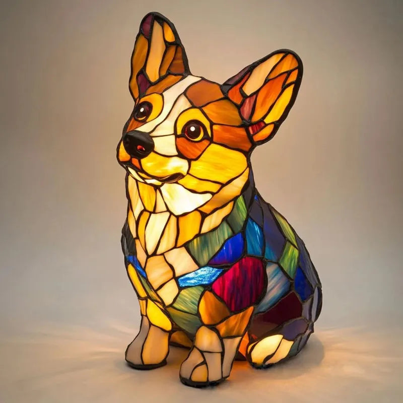 Pitchou - Stralende corgi lamp