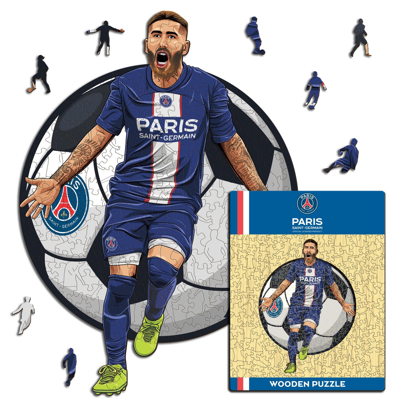 Sergio Ramos - Houten puzzel