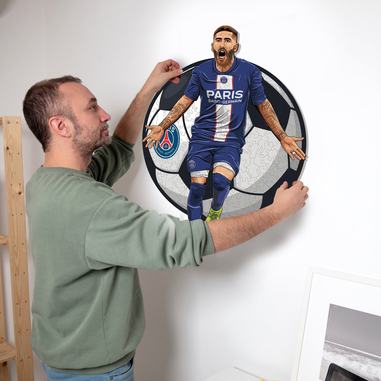 Sergio Ramos - Houten puzzel