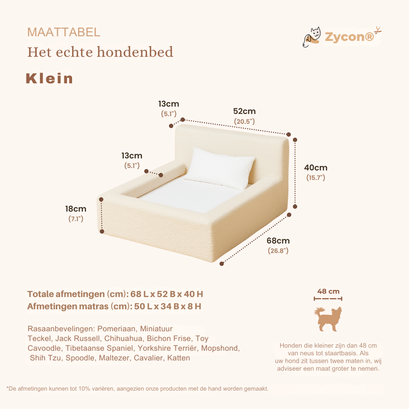 ECHT orthopedisch hondenbed