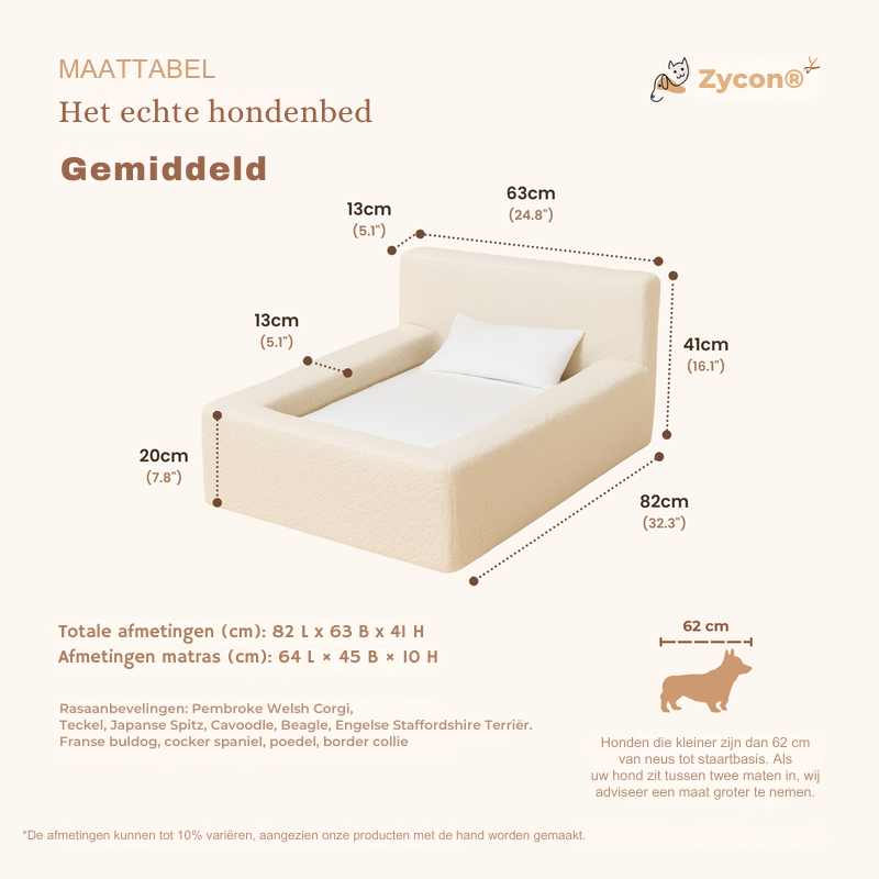 ECHT orthopedisch hondenbed