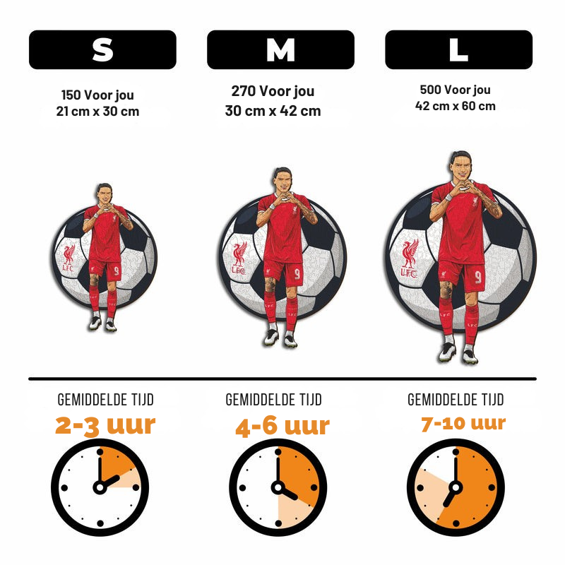 Darwin Nuñez - Houten puzzel
