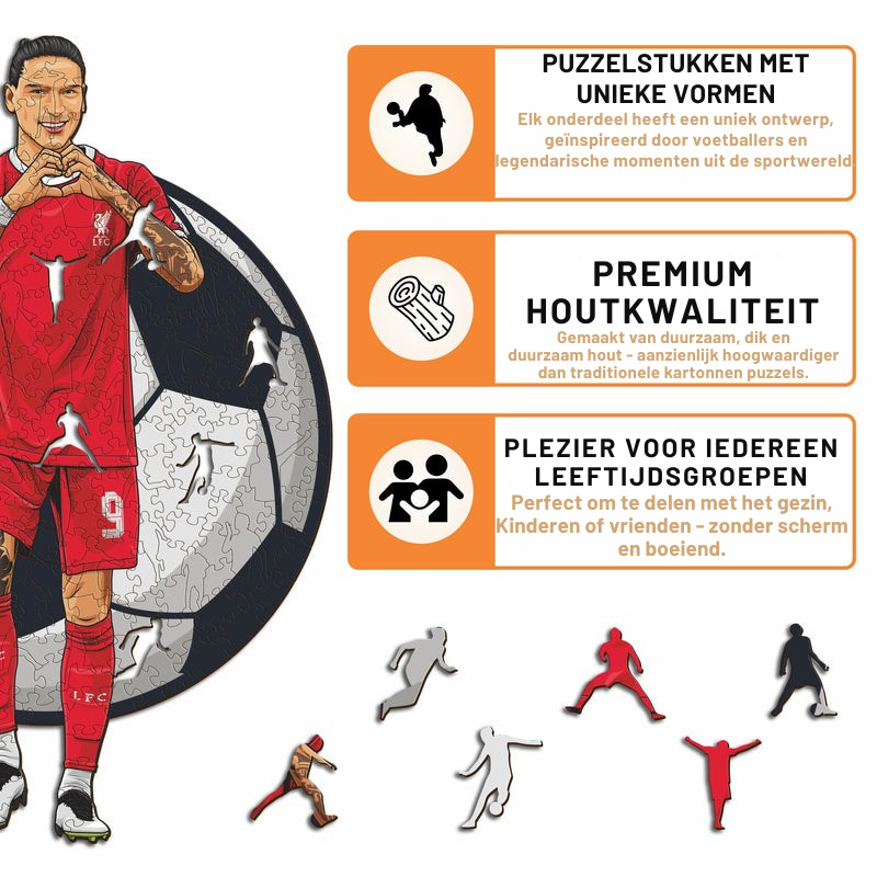 Darwin Nuñez - Houten puzzel