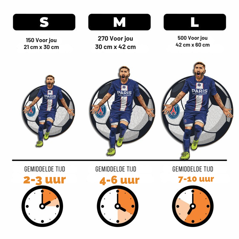 Sergio Ramos - Houten puzzel