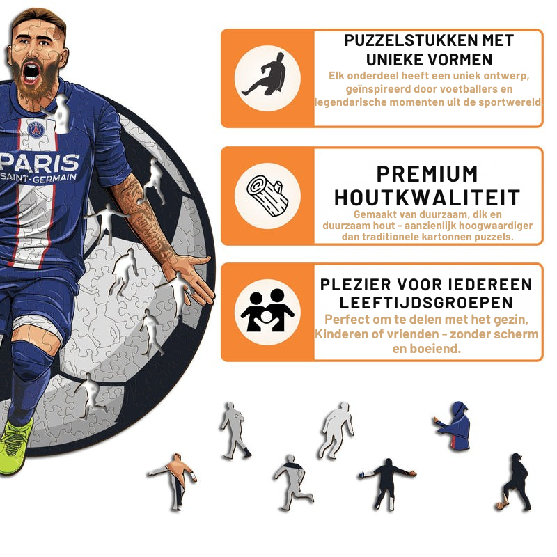 Sergio Ramos - Houten puzzel