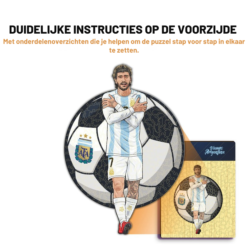 Rodrigo de Paul - Houten puzzel