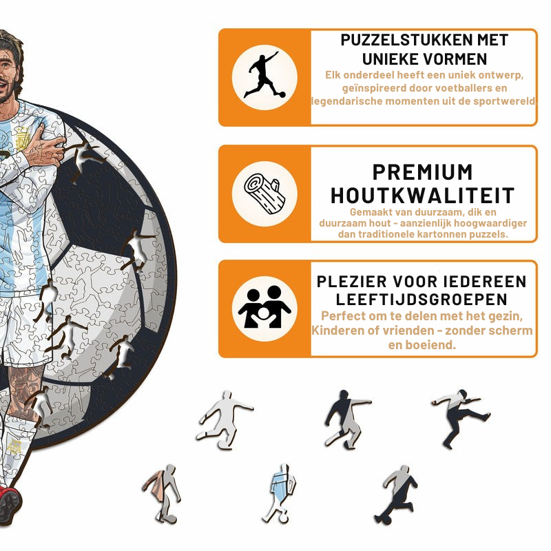 Rodrigo de Paul - Houten puzzel